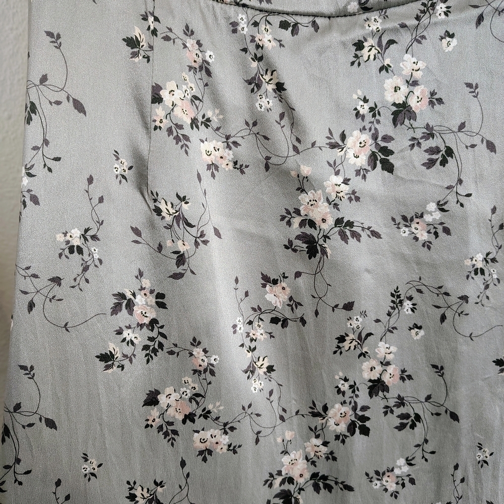 Reformation Marguerite 100% Silk Endive Tie Straps Dress Sz 12 Floral Print - Picture 11 of 16